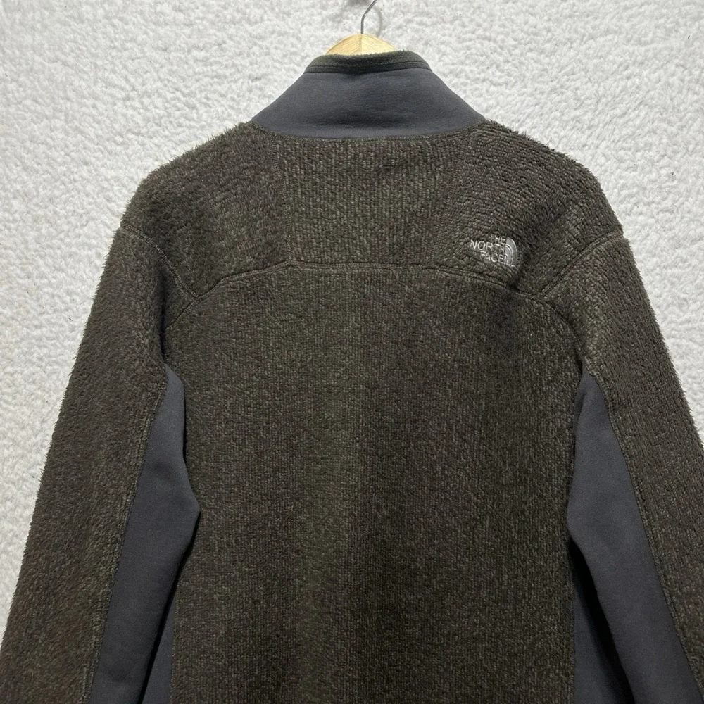North Face Men's Sz M Authentic Grizzly‎ Hybrid Full Zip Fleece Polartec Jacket